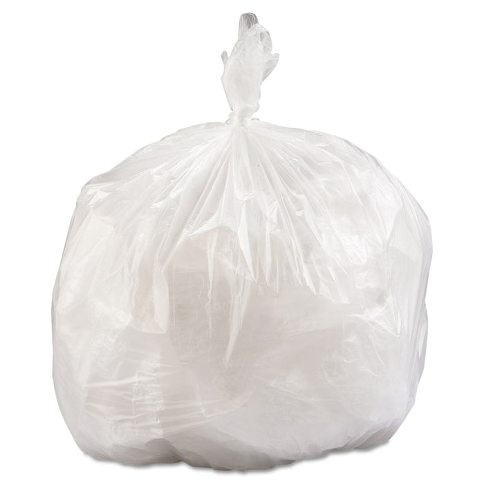Inteplast Group High-Density Commercial Can Liners Value Pack, 33 gal, 14 microns, 33" x 39", Clear, 250/Carton