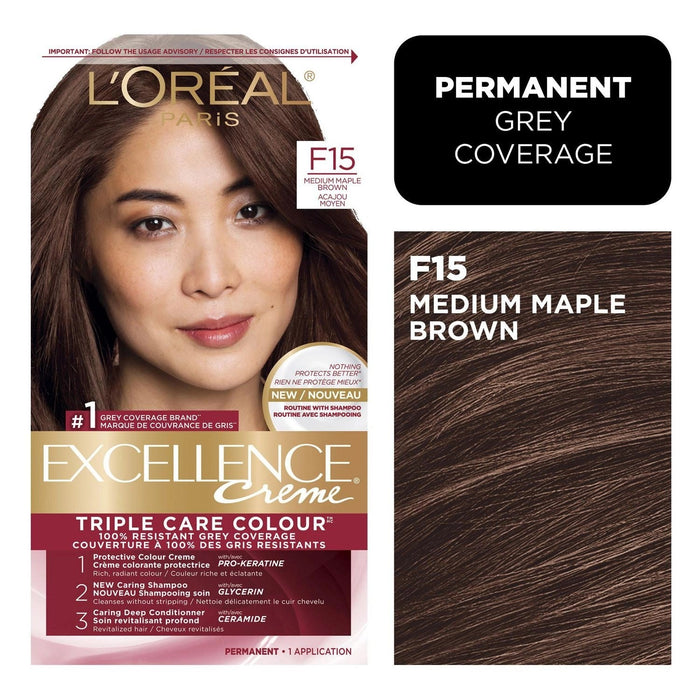Excellence Permanent Color, Triple Protection, Medium Maple Brown 5 Ar by Pasteur Pharmacy