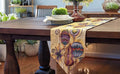DaDa Bedding Bohemian Ornaments Colorful Holiday Lanterns Tapestry Dining Table Runner (14916) by DaDalogy Bedding Collection