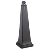 Rubbermaid GroundsKeeper Cigarette Waste Collector, Pyramid, 1 gal, 12.25 x 39.75,  Black