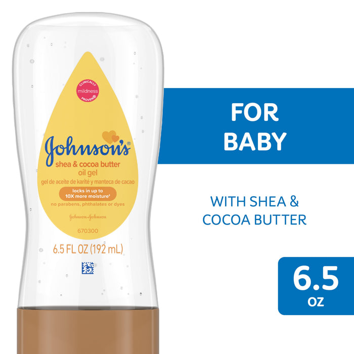 Johnson's Baby Oil Gel With Shea Cocoa Butter 6.50 Fl Oz by Pasteur Pharmacy