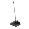 Impact LobbyMaster Plastic Dust Pan, 12w x 37h, Plastic, Black Pan/White Handle