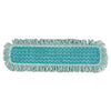Rubbermaid HYGEN Microfiber Fringed Dust Mop Pad, 24w x 9d, Green