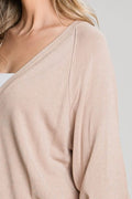 Balloon Sleeve Cardigan - Oatmeal by Boutique 23