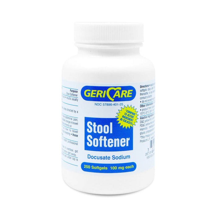 Geri-Care Docusate Sodium Stool Softener #401-25-GCP by Pasteur Pharmacy