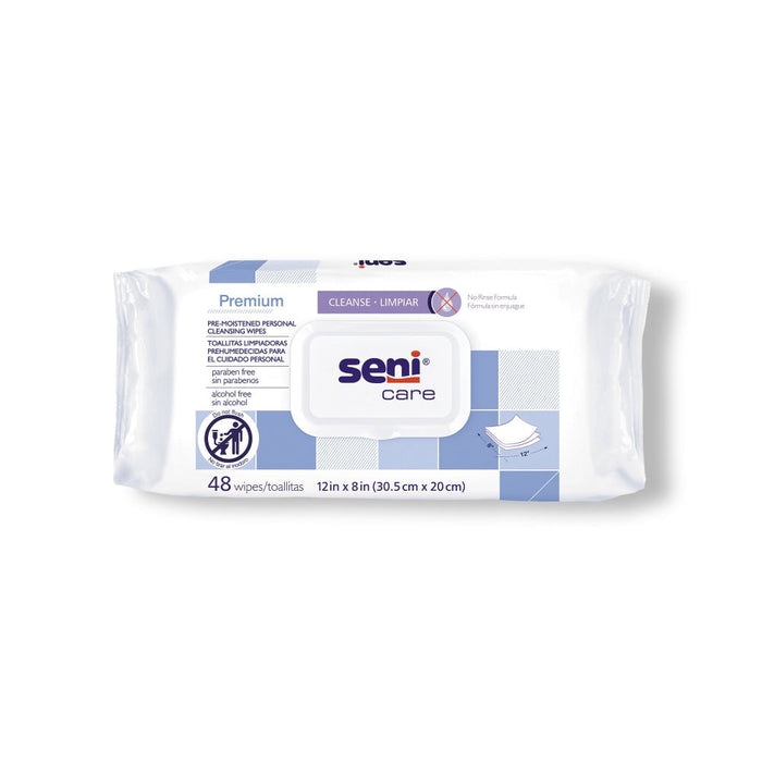 Seni 48 Count Care Premium Pre-Moistened Personal Cleansing Wipes by Pasteur Pharmacy
