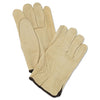 MCR Unlined Pigskin Driver Gloves, Cream, Large, 12 Pairs