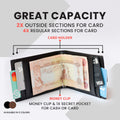 Avera Group Slim Genuine Leather Rfid Blocking Bifold Wallet With Money Clip by Avera Group