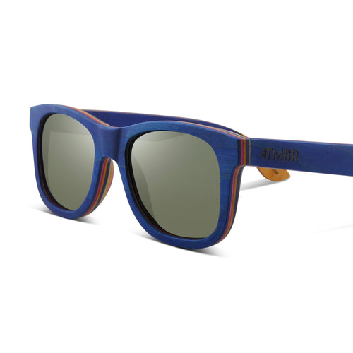 Traveler | Blue | Wooden Sunglasses by TMBR