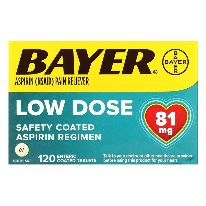 Bayer Safety Coated Aspirin Regimen Low Dose, 81 mg by Pasteur Pharmacy