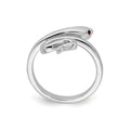 Silver Snake Toe Ring by Fine Color Jewels