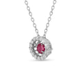 Dancing Stone Natural Ruby Necklace by Fine Color Jewels