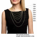 1/4CTTW $4000 Genuine Diamond Solitaire Pendant Necklace 14K Yellow Gold Solid 18" by DailySale