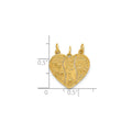 14k 3-piece Break-apart BIG SIS-SIS-LIL SIS Charm Pendant by Fine Color Jewels