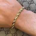 14K 4mm Genuine Solid Yellow Gold Rope Necklace Chain by DailySale