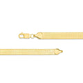14K 6mm Solid Yellow Gold High Polished Herringbone Necklace Chain by DailySale