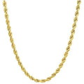 14K Gold 1.5MM Diamond Cut Rope Chain Necklace for Men and Women by DailySale