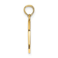 14k Gold 2-Piece Break-Apart Heart Charm Pendant by Fine Color Jewels