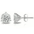 14K Gold 4MM Round Cut Crystal Studs by DailySale