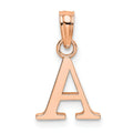 14k Gold Block Initial Letter Pendants by Fine Color Jewels