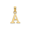 14k Gold Block Initial Letter Pendants by Fine Color Jewels