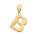 14K Gold Bubble Letter Initial Pendant by Fine Color Jewels
