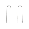 14k Gold Dangle Chain Natural Diamond Earrings