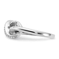 14k Gold Diamond Infinity Pave Ring by Fine Color Jewels