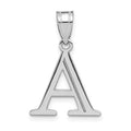 14K Gold Etched Initial Pendants by Fine Color Jewels
