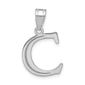 14K Gold Etched Initial Pendants by Fine Color Jewels