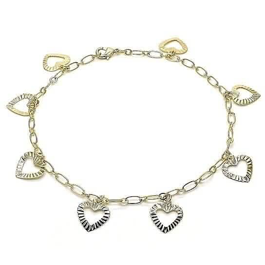 14k Gold Fill Heart Anklet by DailySale