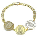 14k Gold Filled High Polish Finsh Cuban Curb Coin Bracelet by DailySale