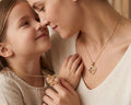 14k Gold Flowers MOMMY-ME Break-apart Heart Pendant Only by Fine Color Jewels