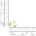 14K Gold Graduated French Lock Huggie Hoops by DailySale