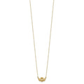 14k Gold Irish Claddagh Necklace by Fine Color Jewels