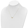 14k Gold Irish Claddagh Necklace by Fine Color Jewels