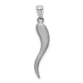 14k Gold Italian Horn Pendant by Fine Color Jewels
