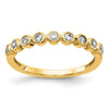 14K Gold Lab Diamond Half Eternity Ring