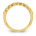 14K Gold Lab Diamond Half Eternity Ring by Fine Color Jewels