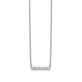 14K Gold Lab Grown Diamond Bar Necklace by Fine Color Jewels