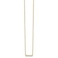 14K Gold Lab Grown Diamond Bar Necklace by Fine Color Jewels