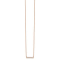 14K Gold Lab Grown Diamond Bar Necklace by Fine Color Jewels
