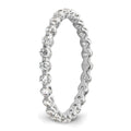 14k Gold Lab Grown Diamond Eternity Band Ring by Fine Color Jewels