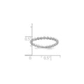 14k Gold Lab Grown Diamond Eternity Band Ring by Fine Color Jewels