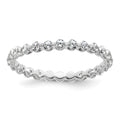14k Gold Lab Grown Diamond Eternity Band Ring by Fine Color Jewels
