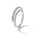 14k Gold Lab Grown Diamond Fashion Pave Bands by Fine Color Jewels