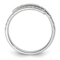 14k Gold Lab Grown Diamond Fashion Pave Bands by Fine Color Jewels