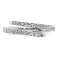 14k Gold Lab Grown Diamond Fashion Pave Bands by Fine Color Jewels