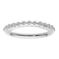 14K Gold Lab Grown Diamond Half Eternity Band Ring by Fine Color Jewels