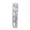 14k Gold Lab Grown Diamond Heart Chain Slide Pendant by Fine Color Jewels